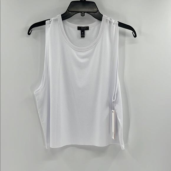 Aqua Athletic Women's Mesh Tank Top - White - Medium - New with tags - Picture 1 of 4